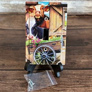 Farm Cow Single Toggle Light Switch Cover